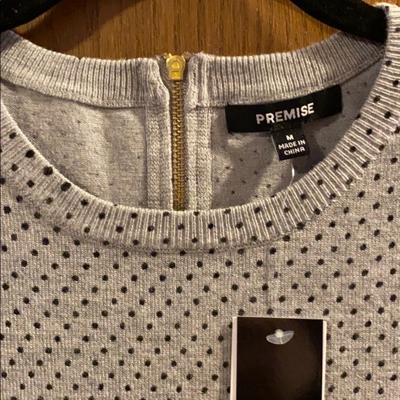 NWT Premise Polka Dot Short Sleeve Top - Picture 2 of 8